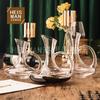 Criativo com boca chanfrada Decanter Cristal Vidro Decanter Vinho Decanter Garrafa Vinho Fermentado Garrafa Vinho Dispencer