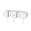 Gancho para trapeador con clip de pared, gancho para trapeador, función sin perforaciones, artefacto de almacenamiento, estante para inodoro y cocina con hebilla