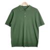 Camiseta polo de seda helada informal de verano con rayas de colores a juego, cuello de manga corta, moda para adolescentes, ropa de punto para hombre