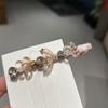 Coreia do Sul Dongdaemun Tecido de Cristal Grampo de Cabelo Acessório de Cabeça Floral e com Diamantes Clipe Lateral Clipe para Franja Clipe para Cabelo Quebrado Clipe Bico de Pato Acessório de Cabeça