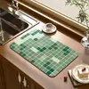 Alfombrilla Drenante para Encimera de Cocina de Gama Alta, Suave de Barro Diatomeas, Secado Rápido, Absorbente de Agua, Alfombrilla para Fregadero, Alfombrilla Americana Antideslizante Aislante