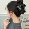 Pinza para el Cabello de Malla con Estrella de Trébol Estilo Palacio Romántico 8cm Exquisita y Elegante Pinza de Flor en Brote Pinza de Tiburón Accesorio para el Cabello
