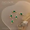 Aleación Zircón Estilo Palacio Vintage Esmeralda Buccellati Perla Tachonada Accesorios para Uñas Decoraciones de Uñas Estilo Palacio