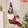 Chapéu Xadrez de Natal Velho da Floresta Boneco de Neve Abraço Lateral Prendedor de Cortina Decorações de Natal Suporte de Cortina Alce Retrô