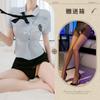Estilo He Mei Academy Doce e Sexy Conjunto de Policial JK Plays Sexy Justo Ol Saia que Molda o Quadril Charme de Aeromoça