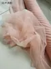 Piel de pasta de frijol suave tono de piel tono carne negro ajuste ceñido tejido de malla suave vestido de novia vestido de noche falda red de caída tela suave