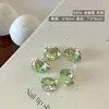 K9 Uñas de Huevo de Paloma Accesorios de Pedrería Celebridad de Internet Súper Brillante Esmeralda sin Fondo Ovalado Diamante Grande Uña Terminada Bola de Pedrería para Uñas