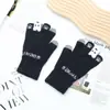 Guantes Cálidos de Felpa Compatibles con Pantalla Táctil de Cinco Dedos, Estilo Hada Lindo para Parejas, Forrados de Felpa para Estudiantes, Guantes Térmicos de Otoño e Invierno