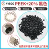Venta Directa Peek Plus 20% Fibra de Carbono Negra Reforzada Resistente a Altas Temperaturas Plástico Moldeado por Inyección Materias Primas para Dispositivos Digitales Automotrices