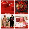 Confetes de mini personagens felizes para casamento para jogar na mão, decoração de quarto de casamento, decoração criativa de casamento, confetes de prato de frutas, decorações de escada