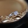 Anillo de Plata S925 con Diamante Zircón Moussan Portaanillo Vacío Diámetro 456789mm Brazo Retorcido Simple Anillo de Amor para Mujer