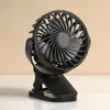 Ventilador Eléctrico USB Ventilador Pequeño Recargable Escritorio Habitación de Estudiantes Ventilador de Pinza Portátil Silencioso Viento Fuerte
