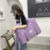 Bolsa de armazenamento de edredom em tecido Oxford móvel, bolsa de armazenamento de roupas, bolsa de armazenamento de viagem, bolsa de bagagem para viagem de negócios, bolsa de ombro para viagem