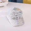 Moda Gorra de Malla para Bebé con Lentejuelas Verano Nuevo Protección Solar Infantil Gorra de Béisbol Exterior Niños y Niñas Sombrero para el Sol Transfronterizo