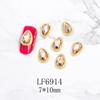 Accesorios para Uñas Estilo Japonés Borde Metálico Piedra Preciosa Manicura Fondo Plano Diamante para Uñas Rombo Gota de Agua Rectangular Uña Diamante de Forma Especial