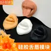 Modelo de Silicone de Características Faciais Humanas, Modelo 3D de Boca e Língua, Molde para Treinamento de Piercing, Suporte de Exibição para Piercing de Lábio e Língua