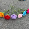 Palito retorcido terminado Flor de clavel gratis Material Flor de clavel para el Día de la Madre Soltero Tienda de flores Soltero Suministros Material de flor de pulpo