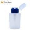 Shengqi Personalizado Plástico Pp Removedor de Esmalte de Uñas Agua Desmaquillante Aceite Botella de Agua para Uñas 150ml Botella de Esmalte de Uñas Bomba de Presión con Tapa Abatible