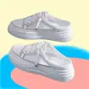 Pantuflas Blancas para Mujer al por Mayor Sandalias de Punta Cerrada Zapatos Casuales Zapatos de Mujer
