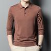 Nuevo cárdigan de otoño para hombre, cuello de solapa fino de punto base inferior, top para hombre, transmisión en vivo, dropshipping
