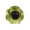 Exquisito collar de abuela de múltiples capas con flores verdes frescas, hebilla de succión magnética, diseño de personalidad de alta gama, broche de esmalte