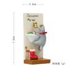 Estilo japonês dos desenhos animados resina ferro madeira mercearias jardinagem carnudo micro paisagem flor plug-in tiro adereços ornamentos resumo
