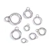 Cierre de Resorte de Acero Inoxidable 316 Pulido Fino Cierre para Joyería Hecha a Mano DIY Hebilla de Bolso Accesorios Hebilla Redonda Simple para Ropa