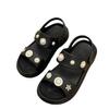Zapatos de Cueva con Plataforma y Suela Gruesa Ropa Exterior para Mujer Lindos Zapatos de Playa de Dibujos Animados Sandalias Baotou de Enfermera con Tacón Alto que Aumentan la Altura