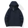 Patrón a cuadros otoñal, tela transparente, cortavientos exterior con capucha, ropa de trabajo, logo personalizado, top deportivo de una sola capa para correr
