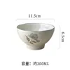 Cerâmica Francesa Cor Sob Esmalte Antigo Louça Prato de Jantar Prato Fundo Tigela de Arroz Tigela para Sopa de Macarrão Prato Fundo Comida Chinesa Casa