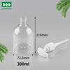 En stock, botella de 300/500 ml PCR PET Blue Moon X, desinfectante de manos, pistola pulverizadora, botella de gel desinfectante de manos sin lavado.