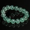 Pulsera de Fluorita Verde Menta Natural Mingdu Crystal Pulsera de Bola de Fluorita Verde Pluma de Hielo Venta al por Mayor
