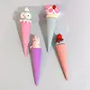 Goma de borrar Mini Helado Genuina Qihao Diseño de Dibujos Animados para Estudiantes, Limpia Bien, Goma de Borrar con Forma de Helado, Diseño Creativo de Dibujos Animados