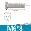 Tornillos de Acero Inoxidable 304 Biselados de Cabeza Hexagonal con Vaso Pernos Cabeza Plana Redonda Borde Biselado Accesorios para Muebles Tornillos M3M4M6
