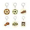 Produto novo explosivo transfronteiriço esporte futebol periférico chaveiro acrílico, pingente pequeno para mochila Yiwu exclusivo pequeno produto