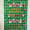 Natal Transfronteiriço Inglês Papai Noel Quadrado Cortina de Chuva Suprimentos de Arranjo de Cena para Festa de Feriado Adereços Natal