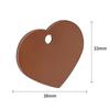 Suministro de fábrica placa de identificación para perro de aleación de aluminio en forma de corazón placa de identificación metálica para mascota gato logotipo impreso placa de nombre suministro transfronterizo