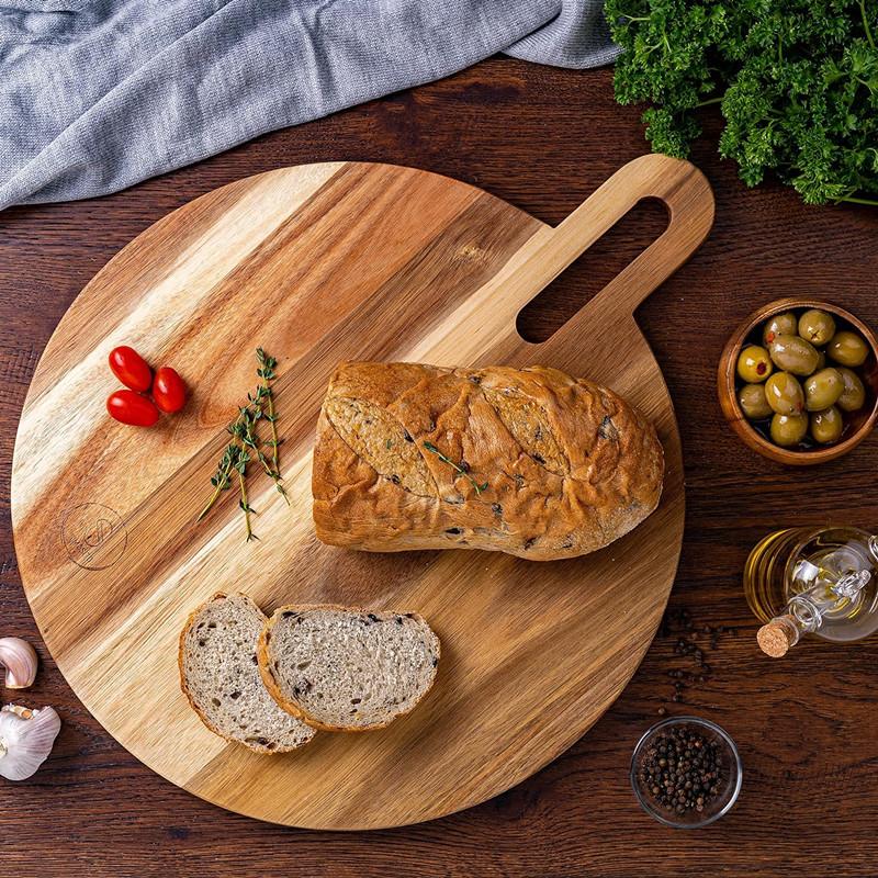 相思木切菜砧板 厨房双面切菜板 面包牛排水果点心托盘 可定制