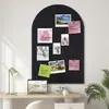 Quadro de Avisos de Feltro em Forma de Arco Placa Acústica Autoadesiva Quadro de Recados para Escritório Sala de Aula