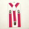 Serie Retro Rayada Colorida Tirantes de 2 cm con Clips para Niños y Niñas Tirantes con Clips para Pantalones de Bebé