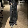 Jeans Masculino 2025 Novo Versátil Corte A Linha Denim Cru Borda Estreita Jacquard Queimado a Laser Patchwork Perna Reta Algodão