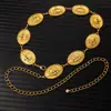 Cadena de Cintura Elegante de Metal con Girasol para Mujer de Comercio Exterior, Accesorio de Cintura Ajustable para Vestido, Cinturón de Cadena Multicapa de Gama Alta