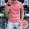 Verano 2025 Moda Europea de Alta Gama Lujo Ligero Calidad de Entidad Nuevo Estilo Logotipo Distintivo Camisa Polo de Manga Corta Transpirable para Hombre Lel