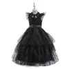 Miércoles ropa de cosplay Adams comedia dueña femenina negro mismo estilo vestido de fiesta de baile en stock