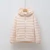 Chaqueta de plumón para pareja Pinghu Chixin 90% plumón, nuevo estándar nacional, unisex, con capucha, corta, cálida, abrigo casual