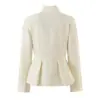Top profesional de lujo ligero estilo Chanel para mujer, nueva colección de otoño, sofisticado y elegante, rejuvenecedor, entallado a la cintura, corte ajustado, prenda exterior elegante