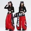 Figurino de dança jazz para meninas, top infantil de manga comprida, conjunto de roupa de performance, adequado para dança jazz infantil, dança de rua, apresentações de palco e desfiles de moda