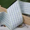 Cinta de cuadros de colores con borde fino para lazos de pelo hechos a mano para niños de bricolaje, decoración de ropa, zapatos, sombreros y cajas de regalo
