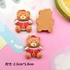 Cartoon Papai Noel Estrela Presente Urso Resina Acessórios DIY Creme Cola Telefone Caso Headwear Hairpin Patch