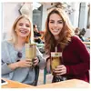 Vaso de bambú Mason de 24 oz con tapa de bambú y pajita para bebidas frías, cerveza, jugo, Amazon Foreign Trade